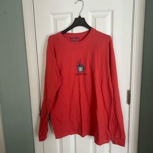 PositiviTees Red Long Sleeve Tee Shirt Starter Fluid